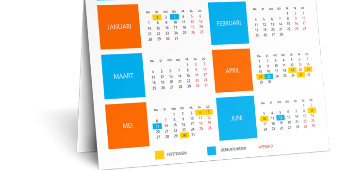 Kalender 2020 staat online!